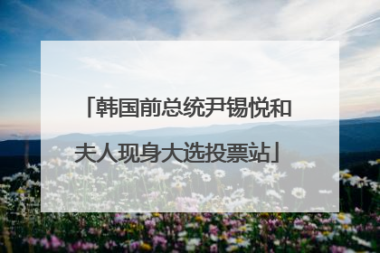 韩国前总统尹锡悦和夫人现身大选投票站