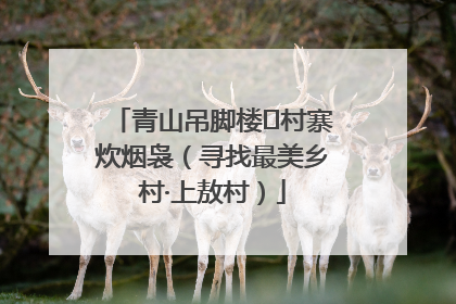青山吊脚楼 村寨炊烟袅（寻找最美乡村·上敖村）