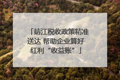 靖江税收政策精准送达 帮助企业算好红利“收益账”