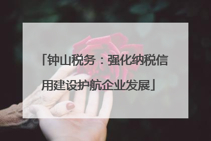 钟山税务：强化纳税信用建设护航企业发展