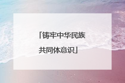 铸牢中华民族共同体意识