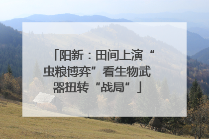 阳新：田间上演“虫粮博弈”看生物武器扭转“战局”