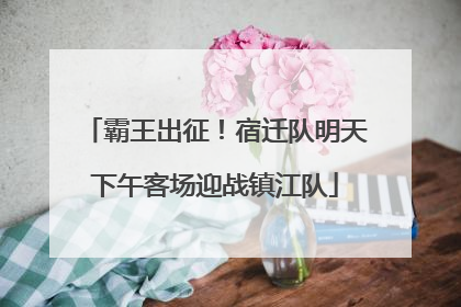 霸王出征！宿迁队明天下午客场迎战镇江队