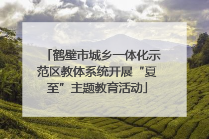 鹤壁市城乡一体化示范区教体系统开展“夏至”主题教育活动