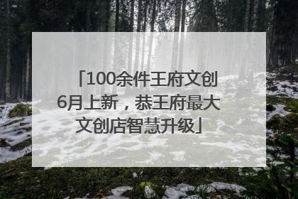 100余件王府文创6月上新，恭王府最大文创店智慧升级