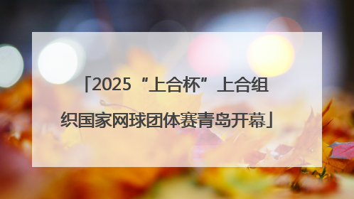 2025“上合杯”上合组织国家网球团体赛青岛开幕