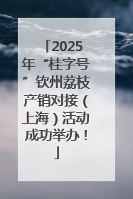 2025年“桂字号”钦州荔枝产销对接（上海）活动成功举办！