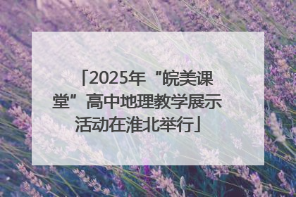 2025年“皖美课堂”高中地理教学展示活动在淮北举行