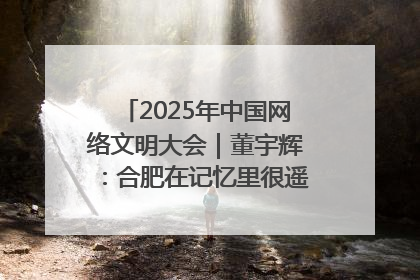 2025年中国网络文明大会｜董宇辉：合肥在记忆里很遥远也很亲切