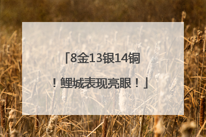 8金13银14铜！鲤城表现亮眼！